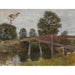 Reproductie van het schilderij Oud ponton in Langenpreising - Alfred Zoff
