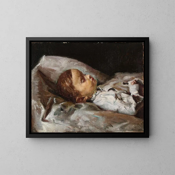 L'enfant mort - Viggo Johansen — framed artwork on a wall