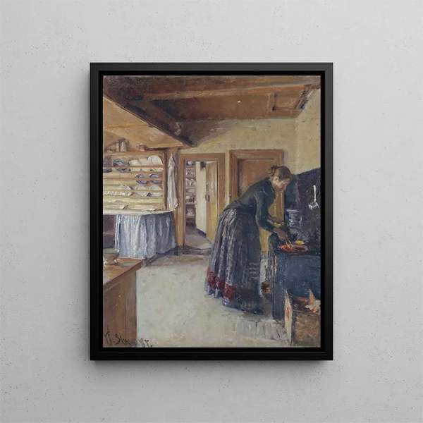Viggo Johansen - Kitchen with the artists Wife.webp