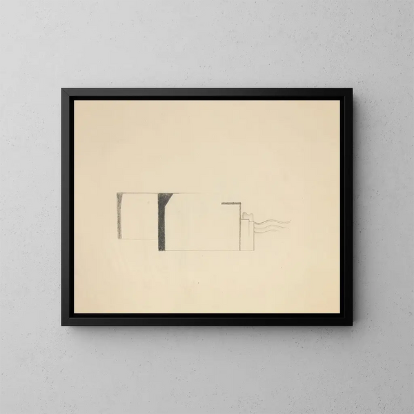 Original Drawings 01 - Viking Eggeling — framed artwork on a wall