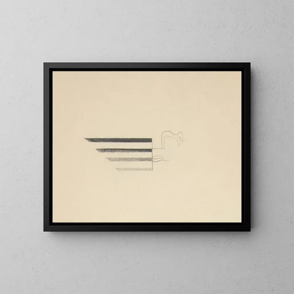 Drawings original 05 - Viking Eggeling — framed artwork on a wall