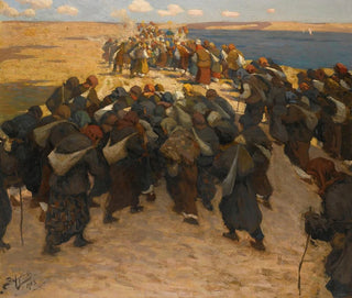 Viktor Ivanovich Zarubin - Crowd of Pilgrims.webp