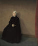 Een oude vrouw - Vilhelm Hammershøi — weergave van het kunstwerk