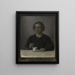 Ida Hammershøi, de vrouw van de kunstenaar met een kopje thee - Vilhelm Hammershøi — ingelijst kunstwerk aan de muur