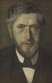 Jens Ferdinand Willumsen schilderij, studie voor vijf portretten - Vilhelm Hammershøi — weergave van het kunstwerk