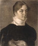 portret van Karen Bramsen - Vilhelm Hammershøi — weergave van het kunstwerk
