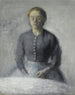 Portret van Ida - Vilhelm Hammershøi — weergave van het kunstwerk