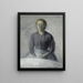 Portret van Ida - Vilhelm Hammershøi — ingelijst kunstwerk aan de muur