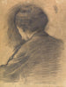 Zelfportret gezien van achteren - Vilhelm Hammershøi — weergave van het kunstwerk