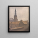 Kerk van Sint-Pieter in Kopenhagen - Vilhelm Hammershøi — ingelijst kunstwerk aan de muur