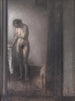 Vrouw naakt staand - Vilhelm Hammershøi — weergave van het kunstwerk