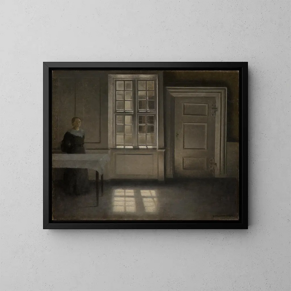 Zon van Strandgade - Vilhelm Hammershøi — ingelijst kunstwerk aan de muur