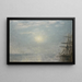 Zon op zee - Vilhelm Hammershøi — ingelijst kunstwerk aan de muur