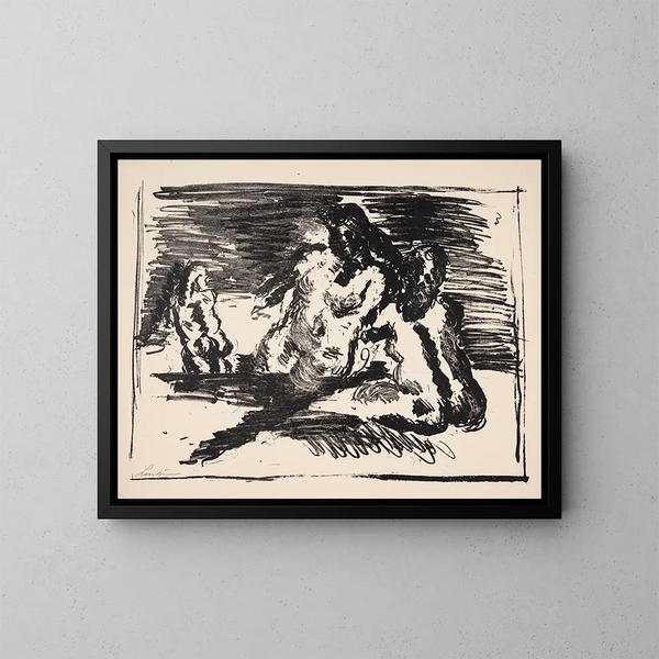 Group of Figures - Vilhelm Lundstrøm — framed artwork on a wall