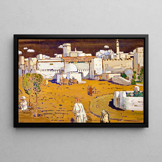 Arabische stad - Wassily Kandinsky
