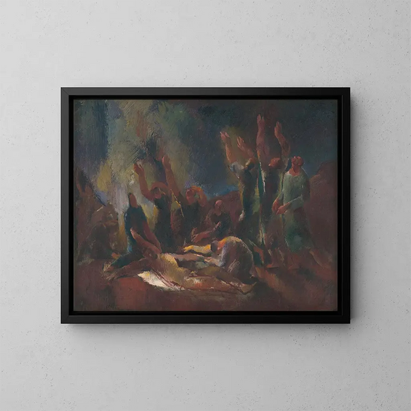 Smanie - Vilmos Aba-Novák — framed artwork on a wall