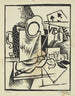 V. Bene, ezba v linoleu, gravure - Vincenc Bene — weergave van het kunstwerk