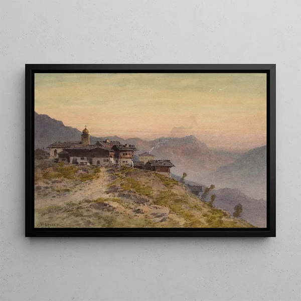 Vincent Blatter - Lever de soleil sur un village alpin.webp