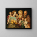De Heilige Verwantschap: Anne en Joachim met Maria Cléophas en haar vier zonen - Vincent Sellaer — ingelijst kunstwerk aan de muur