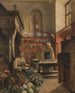 Twee monniken in de keuken van het klooster - Vincent Stoltenberg Lerche — weergave van het kunstwerk