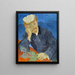 Dr. Paul Gachet - Vincent van Gogh — ingelijst kunstwerk aan de muur