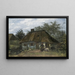 Ferme in Nuenen - Vincent van Gogh — ingelijst kunstwerk aan de muur