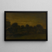 Landelijk dorp bij schemering - Vincent van Gogh — ingelijst kunstwerk aan de muur