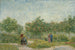 Tuin in Montmartre met geliefden - Vincent van Gogh — weergave van het kunstwerk