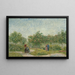 Tuin in Montmartre met geliefden - Vincent van Gogh — ingelijst kunstwerk aan de muur