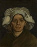 Hoofd van een vrouw 3 - Vincent van Gogh — weergave van het kunstwerk