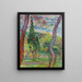 Parc de l'hôpital Saint-Paul - Vincent van Gogh — ingelijst kunstwerk aan de muur