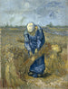 Landbouwers die bundels binden - Vincent van Gogh — weergave van het kunstwerk