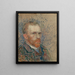 Zelfportret (Conflictopstelling) - Vincent van Gogh — ingelijst kunstwerk aan de muur