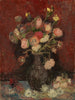 vaas met Chinese asters en gladiolen - Vincent van Gogh — weergave van het kunstwerk