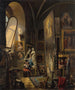 Raphael en zijn muze in het atelier - Vincenzo Abbati — weergave van het kunstwerk