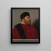 Portret van een Venetiaanse senator - Vincenzo Catena — ingelijst kunstwerk aan de muur