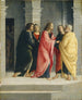 Van Christus beveelt Petrus en Johannes om zich klaar te maken voor het Pasen - Vincenzo Civerchio — weergave van het kunstwerk