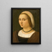 Portret van een dame - Vincenzo Tamagni — ingelijst kunstwerk aan de muur