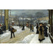 Reproductie van het schilderij Winterdag in Kongens Nytorv - Paul Fischer