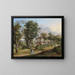 Landschap met park en wandelaars - Vinzenz Kreuzer — ingelijst kunstwerk aan de muur