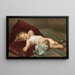 Baby slapend - Virgilio Tojetti — ingelijst kunstwerk aan de muur