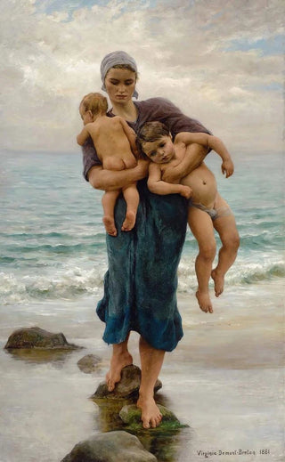 Virginie DemontBreton - Fishermans wife coming to bath her Children.webp