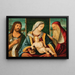 Maria met kind met Sint-Jan de Doper en Sint-Hermes - Vittore Carpaccio en Benedetto Carpaccio — ingelijst kunstwerk aan de muur