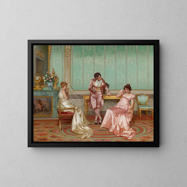 Een humoristisch verhaal - Vittorio Reggianini — ingelijst kunstwerk aan de muur