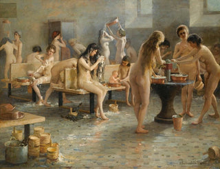 Vladimir Alexandrovich Plotnikov - In The Bath House.webp