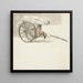 Car with horse - Pieter Bartholomeusz Barbiers — framed artwork on a wall
