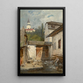 Vojtech Angyal - Courtyard in Kremnica.webp