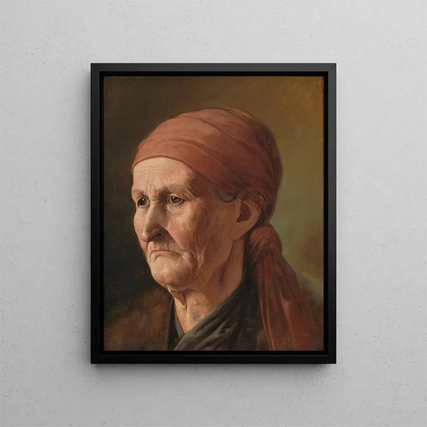 Vojtech Klimkovi - Head of an Elderly Woman.webp