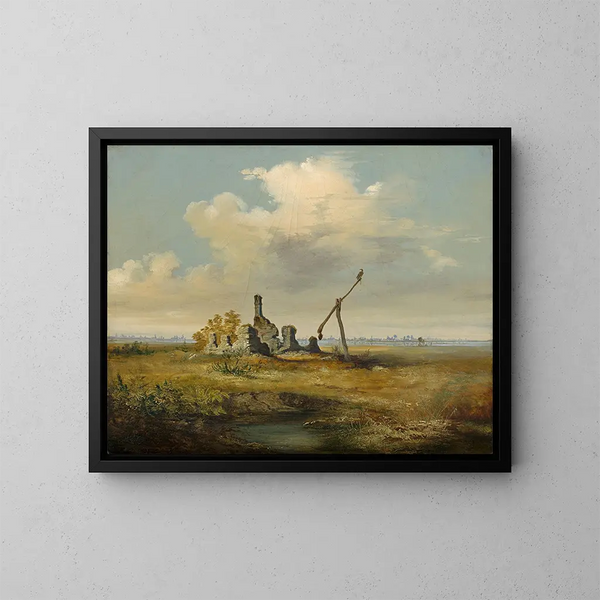 Ruins of Csrda - Vojtech Klimkovič — framed artwork on a wall