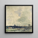 View of Neuss - Andreas Achenbach — framed artwork on a wall